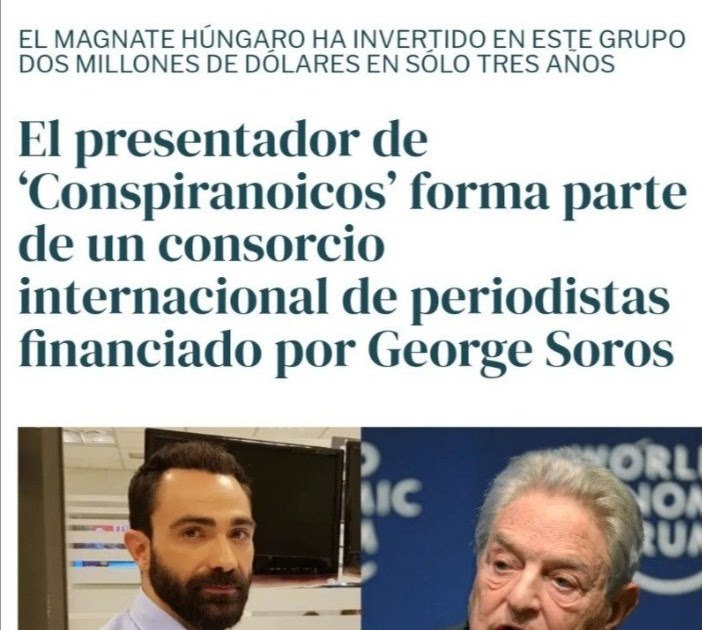 El presentador de 'Conspiranoicos' (La Sexta) …