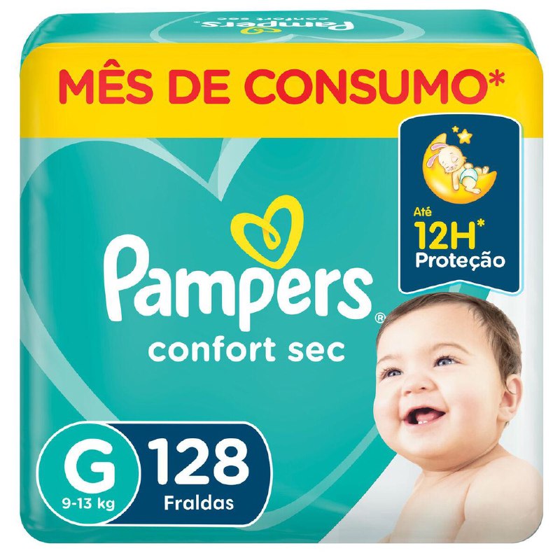 **Fralda Pampers Confort Sec Jumbo Plus …