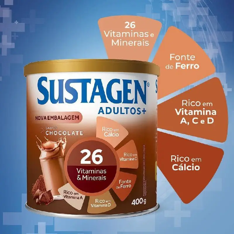 Complemento Alimentar Sustagen Adultos+ Sabor Chocolate …