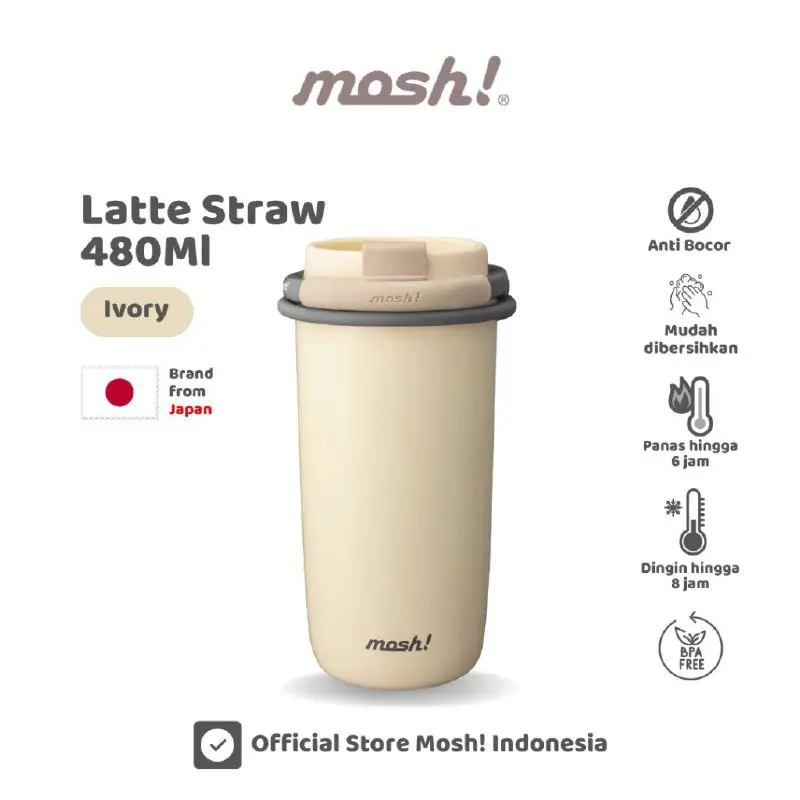 Mosh Straw Latte Tumbler - Botol …