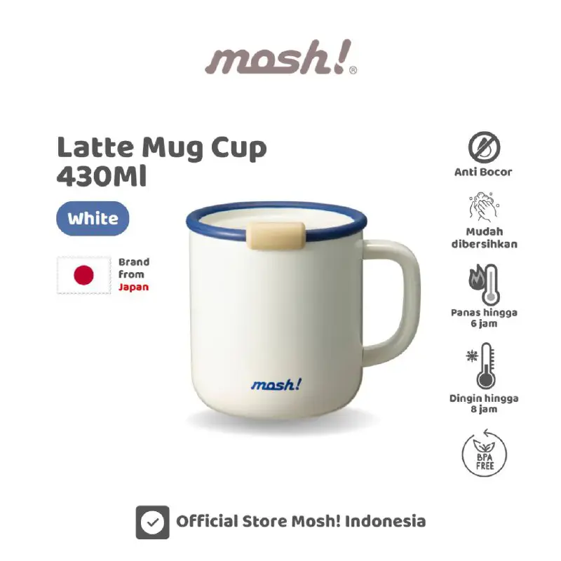Mosh New Latte Mug Cup White …
