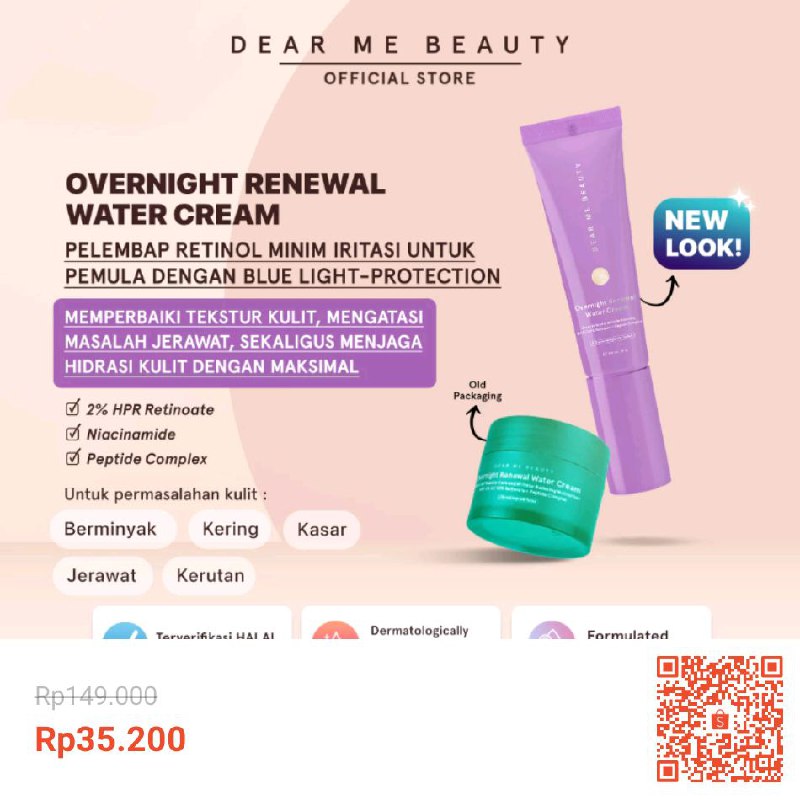 Temukan Dear Me Beauty Retinol Moisturizer …