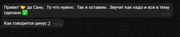 Я стараюсь всегда сдать готовый проект …