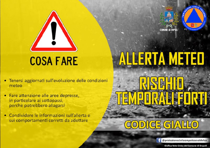 ***🟠******🟡*** ***☔️*** ***⛈*** **ALLERTA METEO**