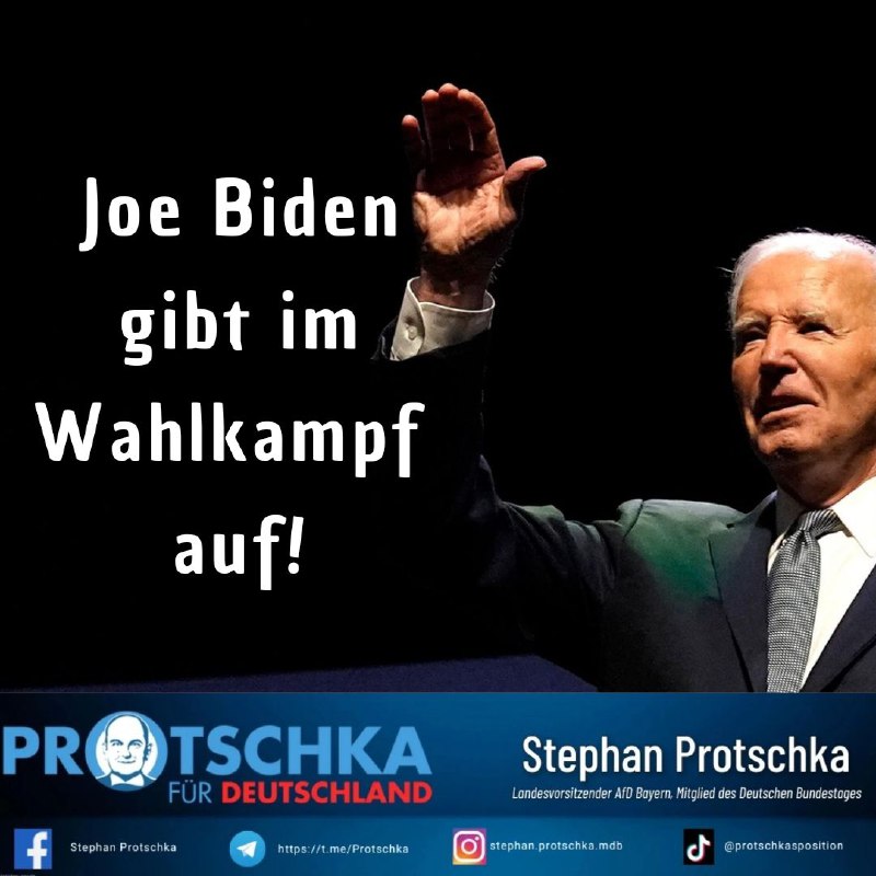 Joe Biden beugt sich dem Druck …