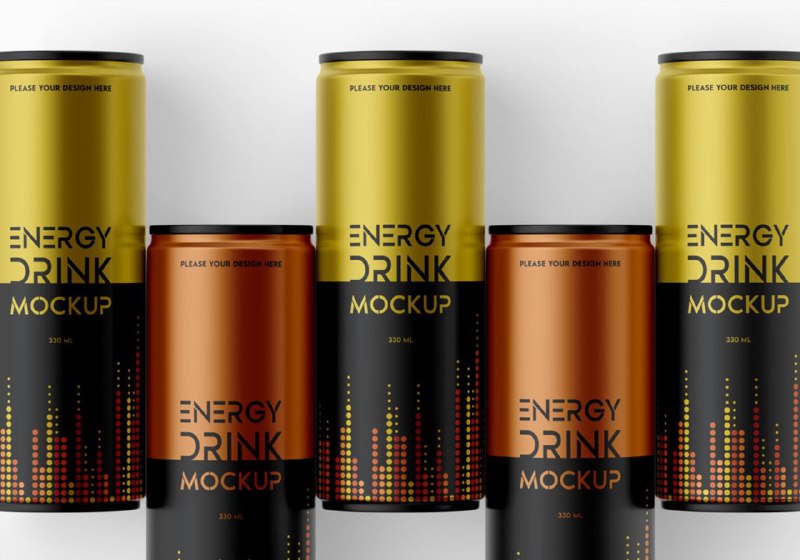 **Energy Drink Cans Mockup*****📥*** [Download (Скачать)](https://t.me/download_PSD_mockups/418)