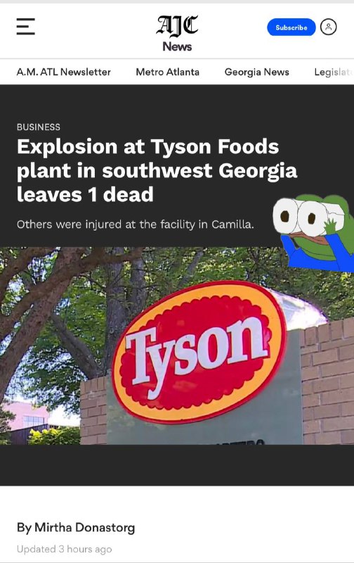 What happened at Tyson Foods today? …