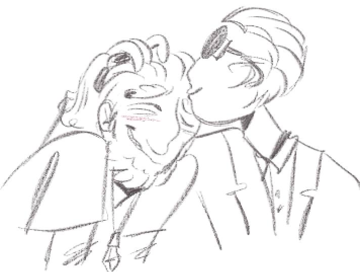 I was thinking about forehead kisses