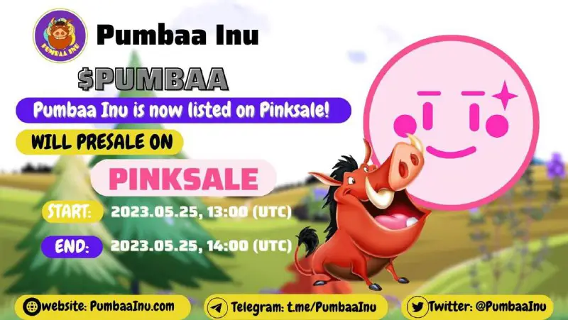 ***🔔******🐗*****Announcement: Pumbaa Inu is now listed …