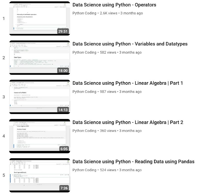 Free Data Science using Python