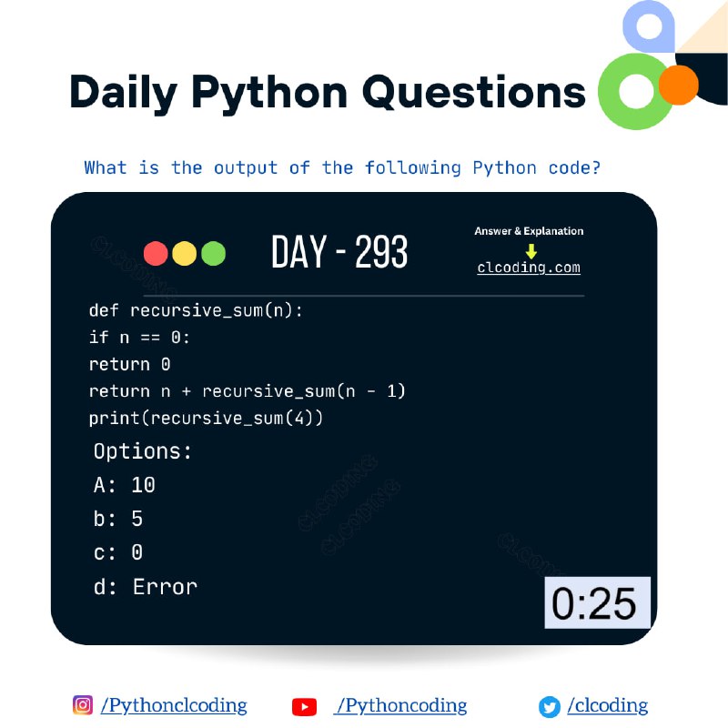 Python Coding challenge - Day 293| …