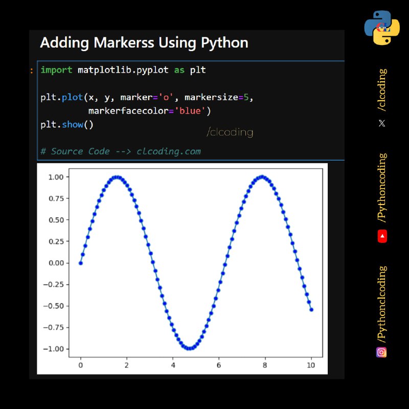 Adding Markers Using Python