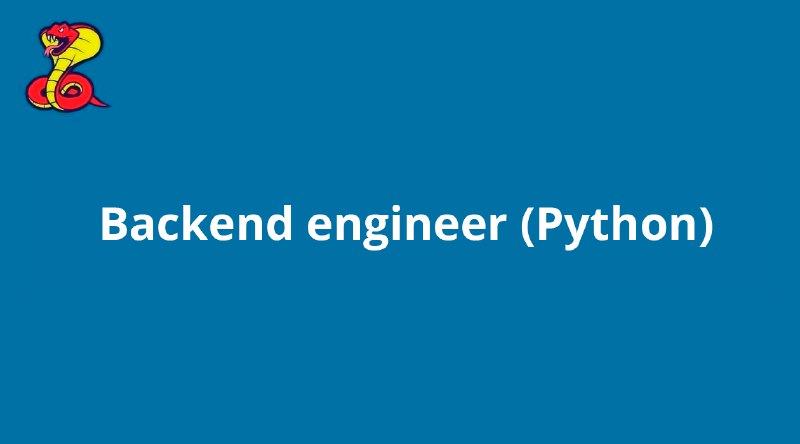 **Backend engineer (Python) |** [Смотреть вакансию](https://telegra.ph/Backend-engineer-Python-05-31)