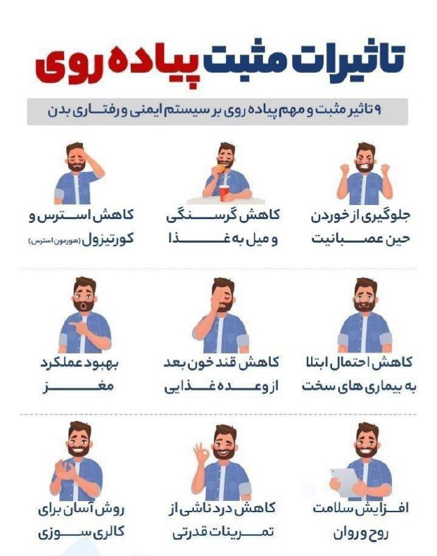 ***?‍♂***تاثیرات مثبت پیاده‌روی بر سیستم ایمنی …