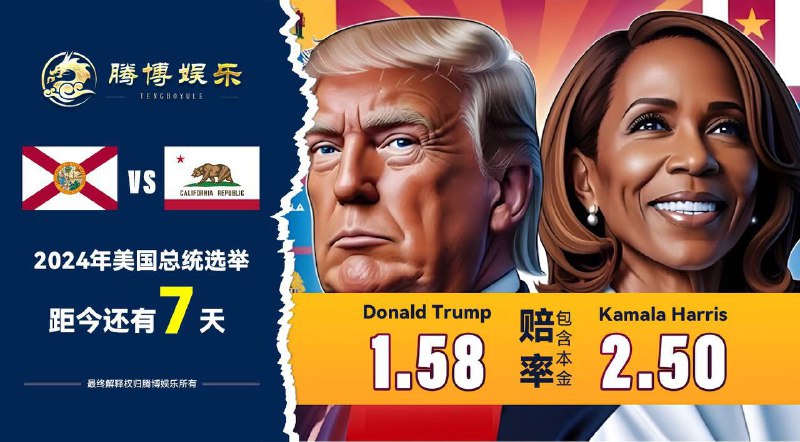 ***🚩*****2024美国总统*****👑*****选举，腾博娱乐邀您共享精彩！**