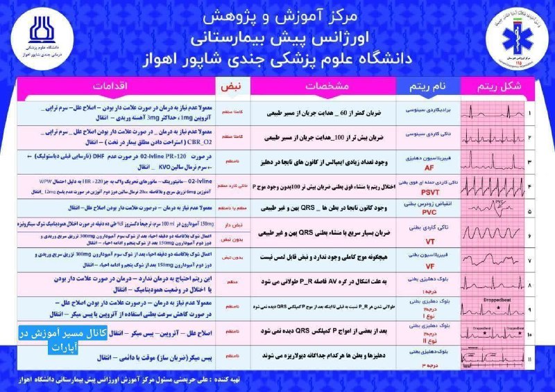 آریتمی های قلبی در یک صفحه