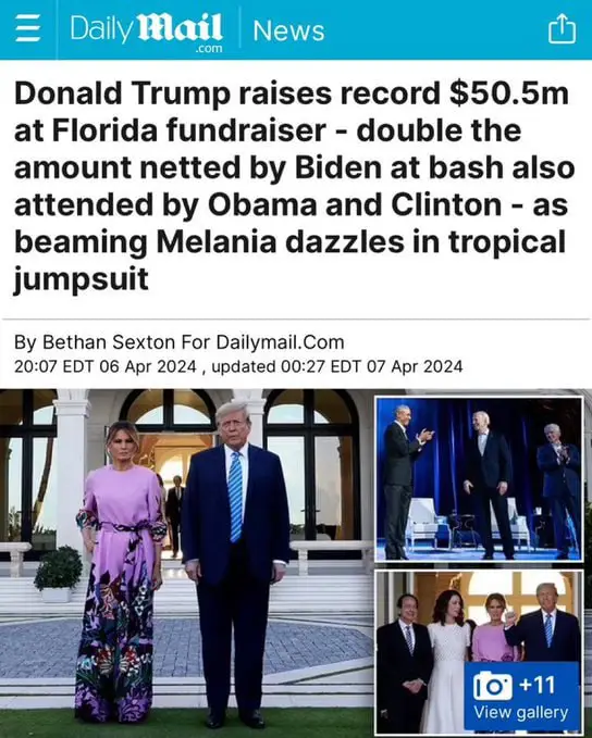 Trump is always breaking records.