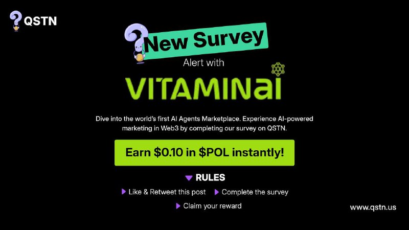 ***🚀*** New Survey with [@Vitaminiai](https://t.me/Vitaminiai) ***🌐***