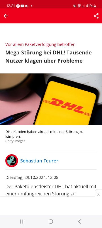 Der Paketdienstleister DHL hat aktuell mit …