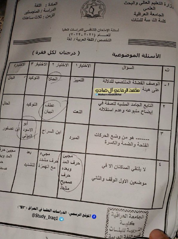 الموقع الرسمي- اسئلة التنافسي