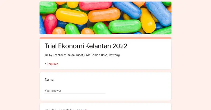 **google quiz teacher yuhaida untuk trial ekonomi 2022 mengikut negeri: