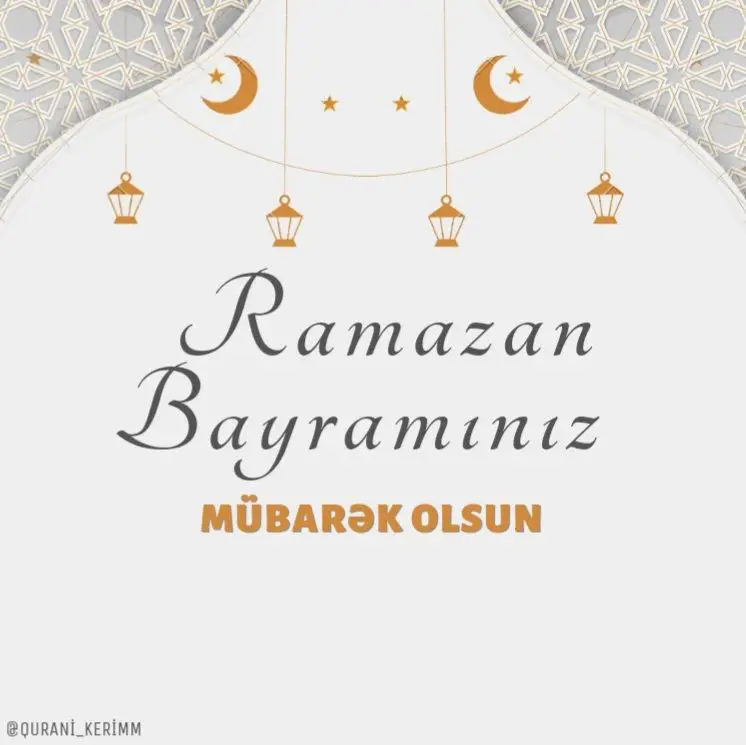 **Ramazan bayramınız mübarək olsun!**