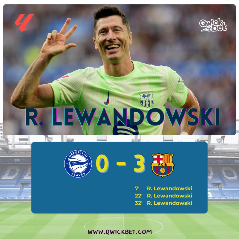 Rbert Lewandowski's blistering 26-minute hat trick …