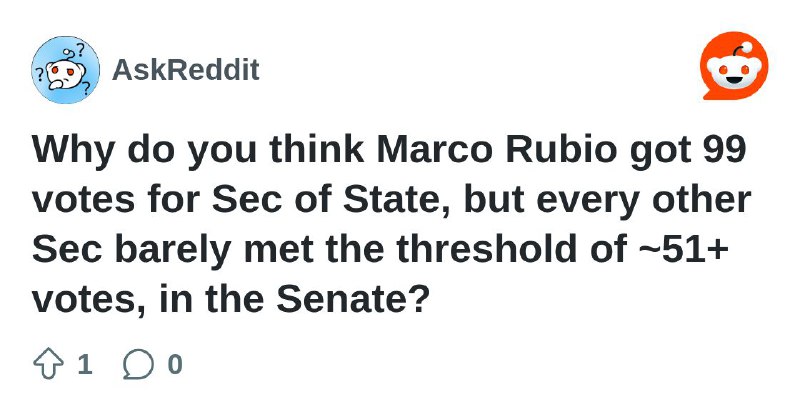 Why do you think Marco Rubio …