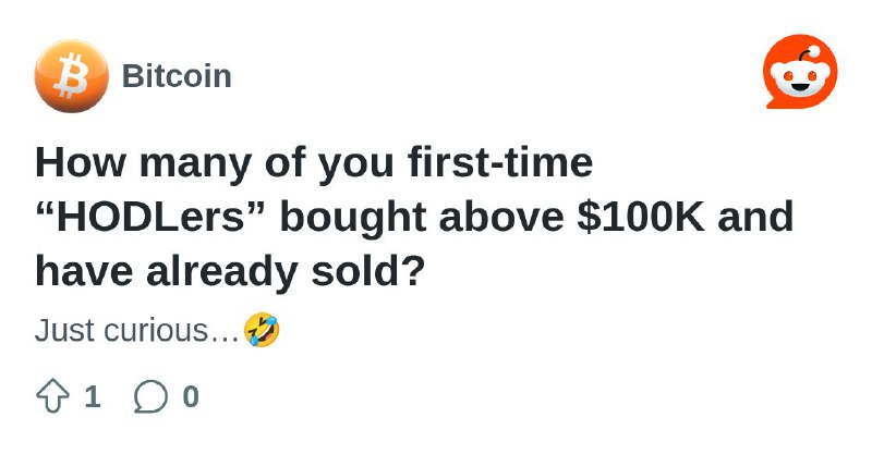 How many of you first-time “HODLers” …