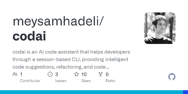 Codai: AI code assistant in Terminal …