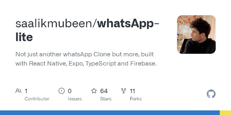 just another whatsApp Clone, built with …