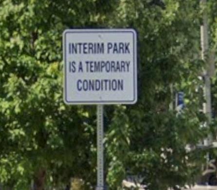 Interim Park Is A Temporary Condition