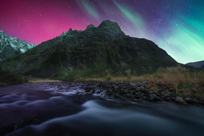 The aurora in Fiordland New Zealand …