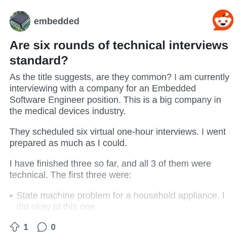 Are six rounds of technical interviews …