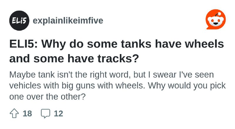 ELI5: Why do some tanks have wheels and some have tracks?