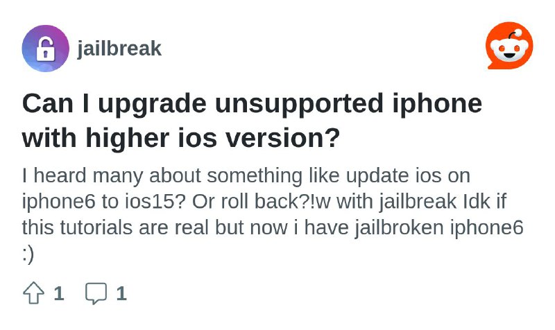 Can I upgrade unsupported iphone with higher ios version?