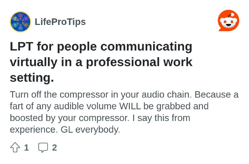 LPT for people communicating virtually in …