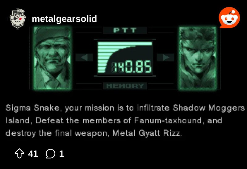 Metal gear brainrot