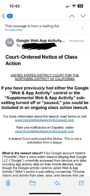 Gmail directs emails about the class …