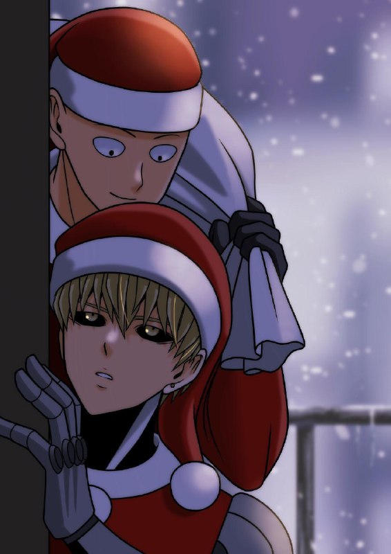 Genos &amp; Saitama feeling the holiday …