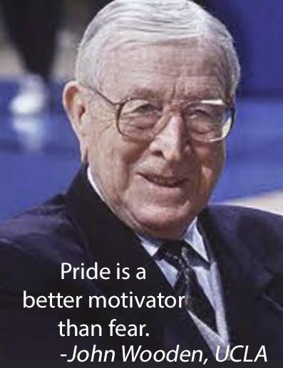 Pride is a better motivator than …