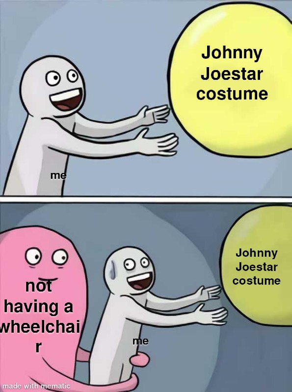 I won't go as Johnny without …