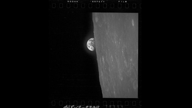 First Pictures: Earthrise from Apollo 8 …