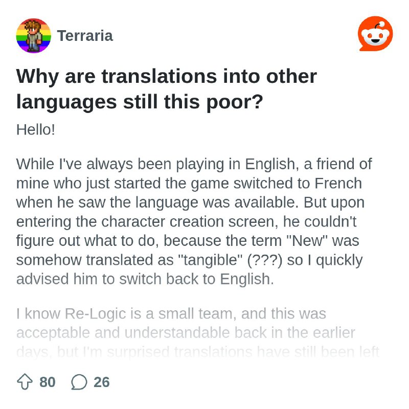 Why are translations into other languages …