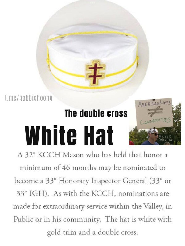 White hats are Freemasons &amp; MAGA …