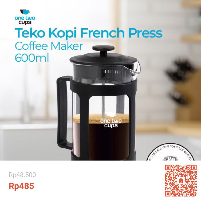 Cepett French Press 600 ml Hitam …