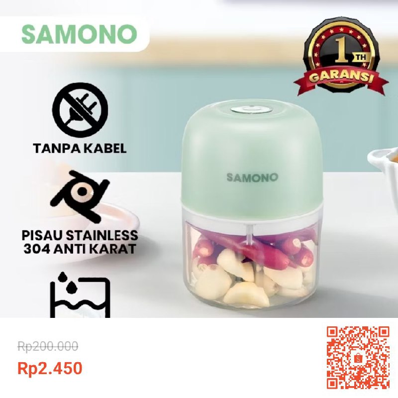 Temukan SAMONO Mini Chopper Blender Portable …