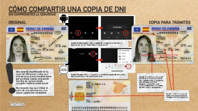 Cómo compartir una copia del DNI …