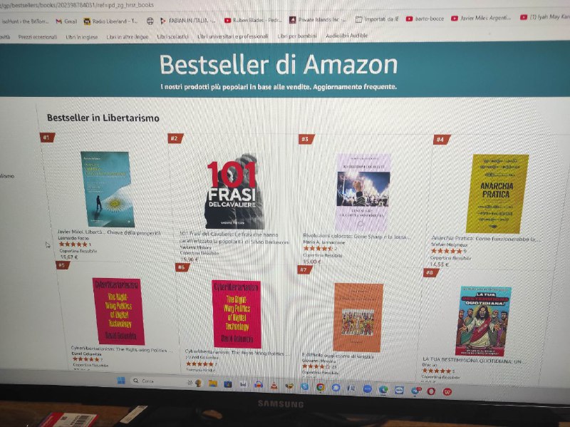 Nella categoria BEST SELLER del libertarismo, …