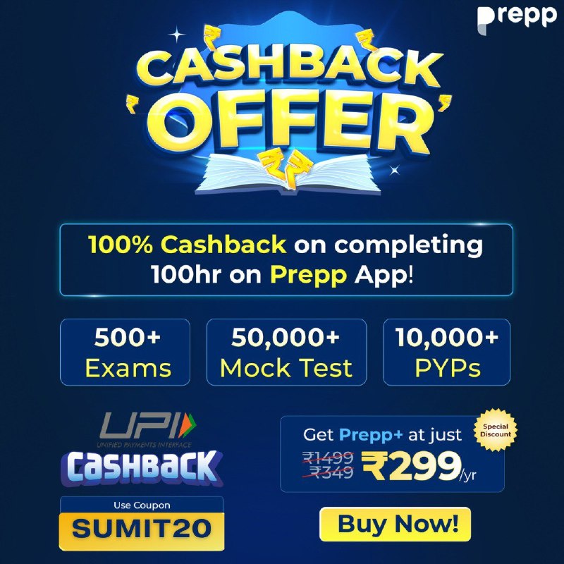 **Want Free Prepp+ and 100% cashback?